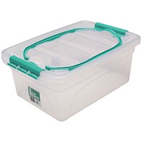 StoreStack Storage Carry Box, Clear, 5 Litre