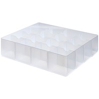 StoreStack Box Divider Tray, Clear, Large