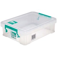 StoreStack Storage Box, 2.3 Litres, Clear