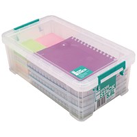 StoreStack Storage Box, 5.8 Litres, Clear