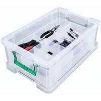 StoreStack Storage Box, 10 Litres, Clear