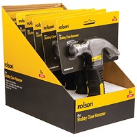 Rolson Stubby Claw Hammer 8oz Pack of 6 10019