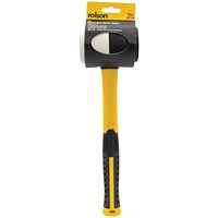 Rolson Combination Rubber Mallet 16oz Black/White Pack of 6 10560