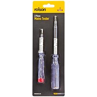 Rolson 2 Piece Mains Tester Pack of 8 28110