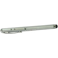 Rolson 4-in-1 Laser Pointer Pen Silver 1230082