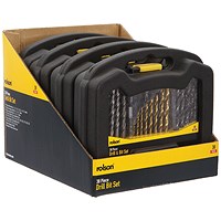 Rolson 38 Piece Drill and Bit Set Pack of 4 48440