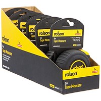 Rolson Tape Measure 5m Pack of 6 50565