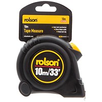 Rolson Tape Measure 10m Pack of 6 50569
