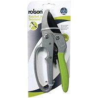 Rolson Ratchet Action Anvil Secateurs 200mm Pack of 6 Anvil Secateurs