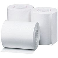 Prestige Thermal Paper Roll, 57mm x 25m, White, Pack of 20