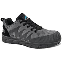 ProMan Atlanta Safety Trainers, Black & Grey, 6