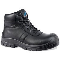 ProMan Baltimore Waterproof Safety Boots, Black, 11