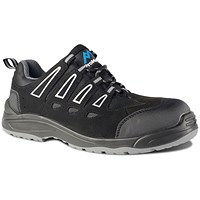 ProMan Bridgeport Safety Trainers, Black, 9