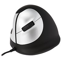 R-GO HE Left Hand Ergonomic Medium Mouse, Wired, Black R-GO HE Left Hand Ergonomic Medium Mouse, Wired, Black