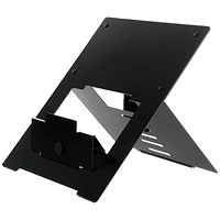 R-Go Riser Laptop Stand, Height Adjustable, Black