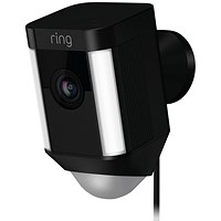 Ring Spotlight Cam Black Wired UK