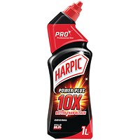 Harpic Professional Power Plus Toilet Cleaner, 1 Litre, Pack of 12 Harpic Professional Power Plus Toilet Cleaner, 1 Litre, Pack of 12