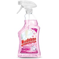 Windolene Glass and Shiny Surfaces Spray 750ml Pink Floral (Pack of 6)