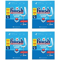 Finish Power Essential Dishwasher Tablets, 100 Tablets, Pack of 4