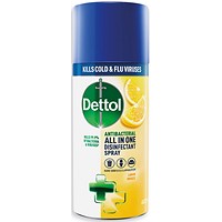 Dettol All in One Disinfectant Spray, Lemon, 400ml