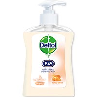 Dettol Nourish Hand Wash Honey 250ml (Pack of 6)