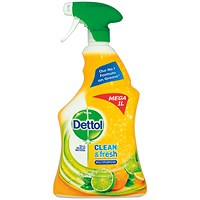 Dettol Multipurpose Cleaner Trigger Spray 1L (Pack of 6)
