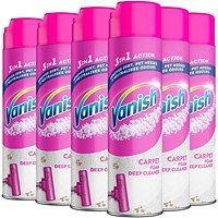 Vanish Gold Carpet Cleaner Foam 600ml (Pack of 6)
