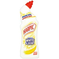 Harpic Bleach White and Shine Toilet Cleaner, Citrus Fresh, 750ml, Pack of 12