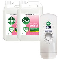Dettol Pro Cleanse Hand Wash Soap, Citrus, 5L - Buy 2 Get Free Dispenser