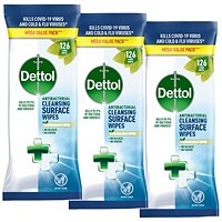 Dettol Antibacterial Cleansing Wipes, 3 Pack Saver Bundle
