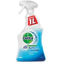 Dettol Surface Cleaner Spray, 1 Litre, Pack of 6