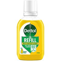 Dettol Citrus Multipurpose Clean Spray Refill, 50ml, Pack of 15