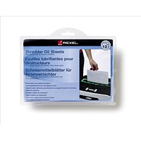 Rexel Shredder Oil Sheets in Envelope Design - Pack of 12