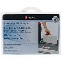 Rexel Shredder Oil Sheets in Envelope Design - Pack of 20