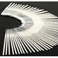 White Nylon Round Paint Brushes White Handle (Pack of 60)