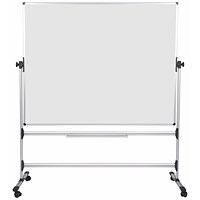 Bi-Office Earth Non-Magnetic Revolving Whiteboard, Drywipe Surface, Aluminium And Black Plastic Frame, 1500x1200mm