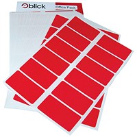 Blick Labels in Office Packs 25mmx50mm Red (320 Pack) RS019954