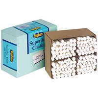 Stephens Superline Chalk, White, Pack of 144