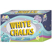 Study Time Chalk White (100 Pack)