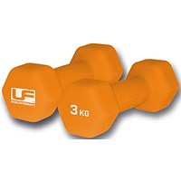 Urban Fitness Neoprene Dumbbell 3kg Orange (Pack of 2)