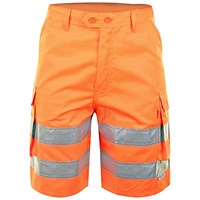 Beeswift Hi Visibility Shorts, Orange, 30