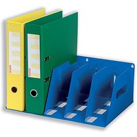 Rotadex 5-Section Lever Arch Filing Rack, Blue