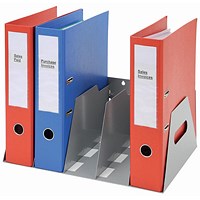 Rotadex 5-Section Lever Arch Filing Rack, Gun Metal