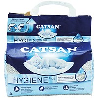 Catsan Hygiene Plus Non Clumping Cat Litter, 5 Litre