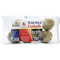 All About the Birds Wild Bird Fat Balls, Un-netted, Pack of 120