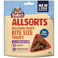 Bakers Allsorts Dog Treats with Chicken Beef and Lamb, 98g, Pack of 6