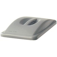 Rubbermaid Slim Jim Handle Top Lid, Grey Rubbermaid Slim Jim Handle Top Lid, Grey