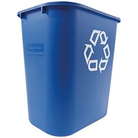 Rubbermaid Wastebasket Recycling Medium 26L Blue