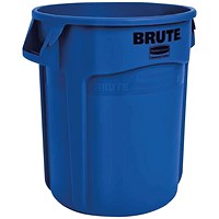 Rubbermaid Vented Brute Recycling Bin 76 Litre Blue