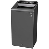 Rubbermaid Configure Container with General Waste Label 87L Black
